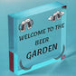 Beer Garden Bar Sign For Garden Pub Man Cave Shed Plaque Alcohol Friend Gift