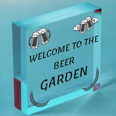 Beer Garden Bar Sign For Garden Pub Man Cave Shed Plaque Alcohol Friend Gift