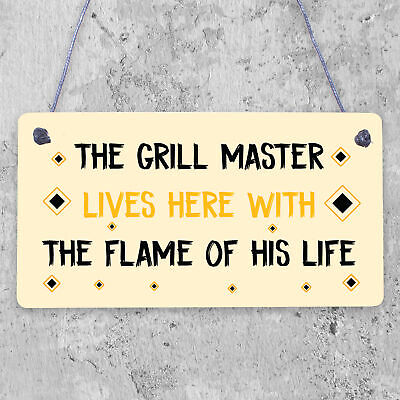 Funny BBQ Sign For Outdoor Hanging Wall Sign For Shed Garden Sign Gift For Men