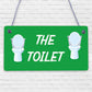 The Toilet Sign Marble Theme Hanging Bathroom Toilet Loo Sign Home Decor