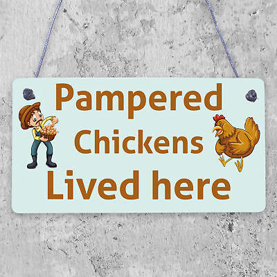 Chicken Coop Sign Outdoor Garden Plaque Hanging Door Wall Sign Chicken Hen Gifts