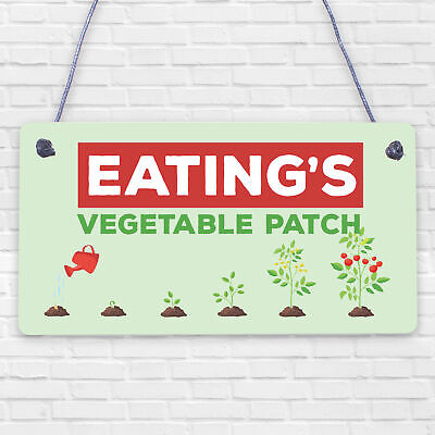 Personalised Vegetable Patch Sign Allotment Greenhouse Gifts Garden Signs