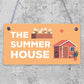 The Summer House Plaque Garden Shed Hanging Wall Door Decor Sign Gifts For Her