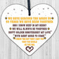 50th Wedding Anniversary Gift For Husband Wife Wood Heart 50th Anniversary Card