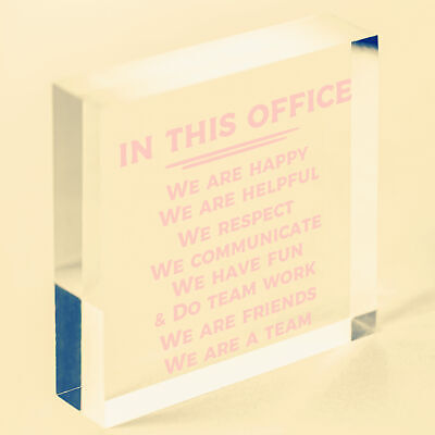 Office Funny Gift For Colleague Wall Plaques Door Signs Colleagues Friendship