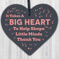 Big Heart Little Minds THANK YOU Teacher Mentor Tutor Nursery Child Gift Plaque