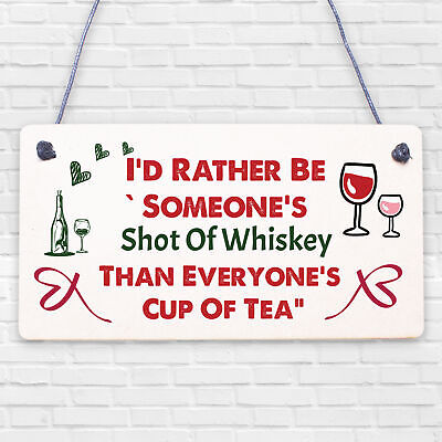 Someone's Shot Of Whiskey Novelty Wooden Hanging Plaque Friendship Love Gift