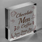 RICH - Chocolate Coffee Men Friendship Gift Hanging Plaque Best Funny Home Sign