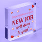 Congratulations New Job Leaving Gift Boss Friend Colleagues Good Luck Signs