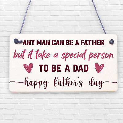 A Special Person To Be A Dad Wooden Plaque Fathers Day Present Wood Sign Gift