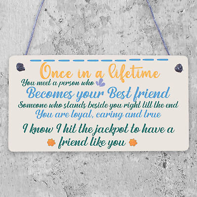 BEST FRIEND Birthday Christmas Gifts Friendship Plaque Keepsake Gift THANK YOU