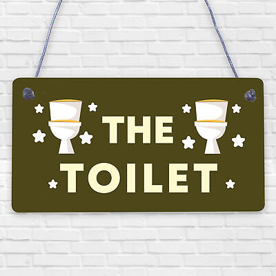 Shabby Chic Toilet Sign Door Plaque Bathroom Sign Bathroom Accessories Home Sign