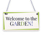 Garden Sign Door Shed Garden Summer House Plaque Home Décor Friendship Gift