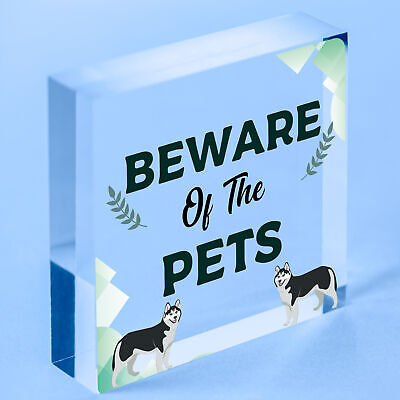 Beware Of The Pets Novelty Wooden Hanging Shabby Chic Plaque Gift Home Pet Sign