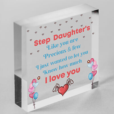 Step Daughter Birthday Christmas Card Gift For Daughter From Step Mum Dad Heart