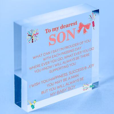 Son Gifts From Dad 18th 21st Birthday Gift Card Son Gift From Mum Gift For Him