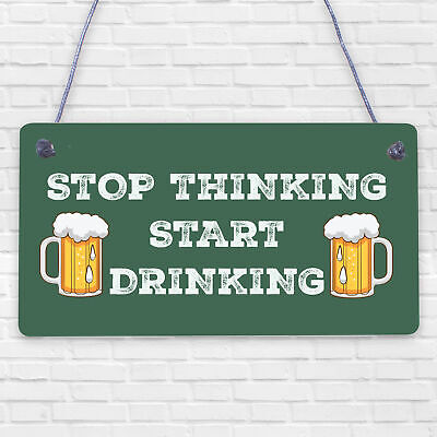 Joke Funny Home Bar Sign Hanging Wall Plaque Man Cave Shed Sign Alcohol Gift