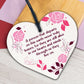 Those We Love Don't Go Away Wooden Hanging Heart Memorial Plaque Heaven Sign