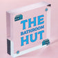 Quirky Nautical Bathroom Sign THE BATHROOM HUT Beach Theme Toilet Sign