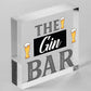 Drink Gin Bar Funny Alcohol Gift Man Cave Home Bar Hanging Plaque Pub Sign Gifts