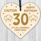 30th Birthday Novelty Funny Gift Wood Heart Gift For Him Her Friendship Gifts