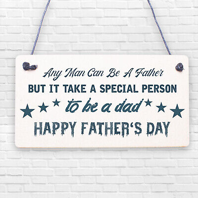 A Special Person To Be A Dad Wooden Plaque Fathers Day Present Wood Sign Gift