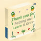 THANK YOU GIFT For Teacher, Teaching Assistant, Nursery Teacher Wood Heart