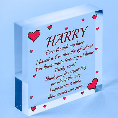 PERSONALISED Thank You Gift For Teacher Assistant Lockdown Heart Keepsake