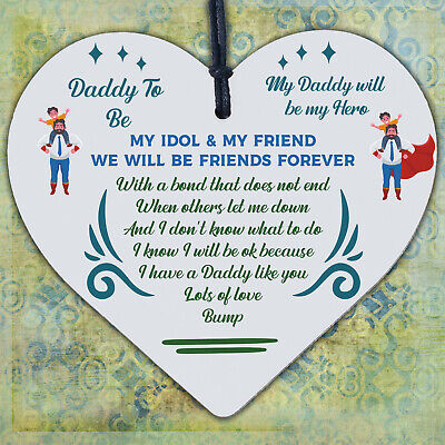 Best Daddy Gifts Heart Daddy To Be Birthday Cards Baby Shower Gifts From Bump