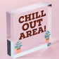 Chill Out Area Hot Tub Man Cave Shed Summer House Shed Garden Sign Plaque