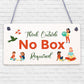 Think Outside No Box Inspiration Motivation Gift Hanging Friendship Plaque Sign