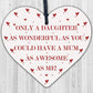 Daughter Gifts From Mum Wood Engraved Keyring Funny Birthday Gift For Daughter