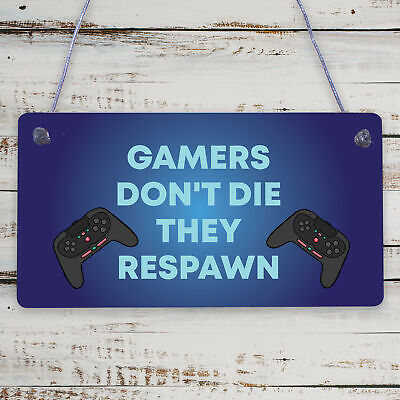 Gamer Bedroom Accessories Plaque Gifts For Brother Dad Man Cave Door Signs