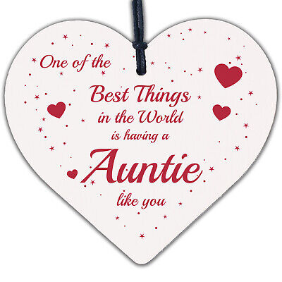 Best Auntie Gift For Birthday Christmas Engraved Heart Thank You Auntie Gift