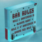 Always Right Bartender FUNNY Pub Landlord Alcohol Beer Gift Plaque Man Cave Sign