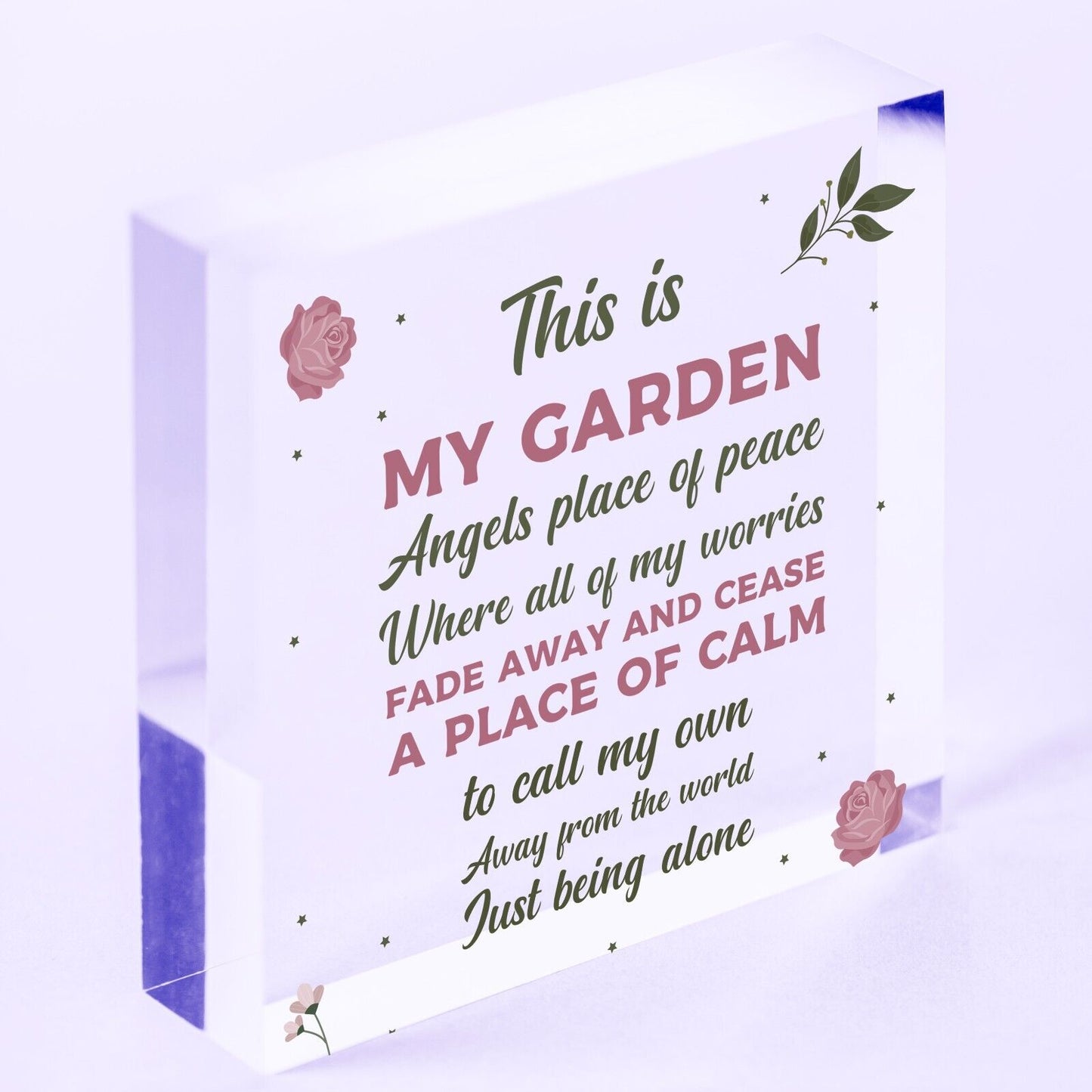 My Garden Novelty Heart SummerHouse Friendship Sign Garden Shed Gift For Women