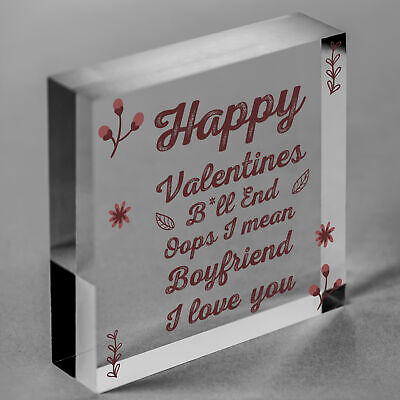 Novelty Funny Rude Valentines Cards For Boyfriend Heart Gift For Him Love Signs