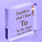 MEMORIAL Daddy's Girl Father's Day Gift Angel Wood Heart Dad Grandad Sign Grave