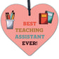 Special Thank You Gift For Teaching Assistant Wooden Heart Nursery School Gift