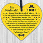 Soulmate Gift Wooden Heart Birthday Anniversary Gift For Him For Her Love Sign