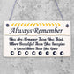 Always Remember Loved Wooden Hanging Plaque Friendship Love Sign Friends Gift