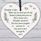 Daughter In Law Birthday Christmas GIFTS Wooden Heart Plaque Mum Daughter Son