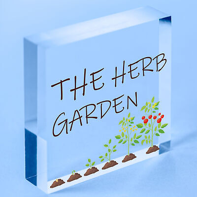 Herb Garden Hanging Sign SummerHouse Garden Shed Plaque Friendship Gift For Her