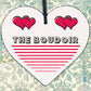 The Boudoir Wooden Hanging Heart Bedroom Door Plaque Shabby Chic Home Decor Sign