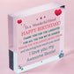 Friendship Best Friend Plaque Happy Birthday Heart Gift Mum Colleague Thank You