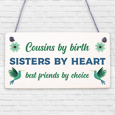 Cousin Keepsake Best Friend Sister Gift For Christmas Birthday Family Love Sign