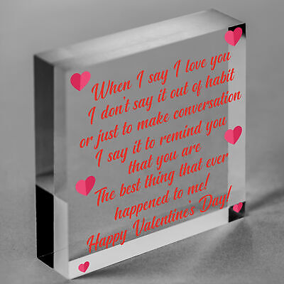 Sweet Valentines Day Card Quote Card For Him Her Boyfriend Girlfriend Husband