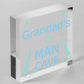 Grandads Man Cave Plaque Grandad Gifts For Christmas Gifts From Grandchildren