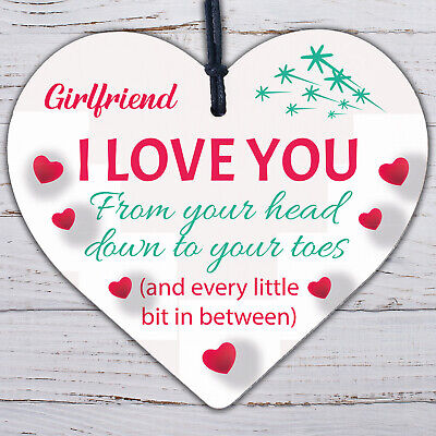 Girlfriend I Love You Signs Funny Valentines Gift For Her Anniversary Gift Heart