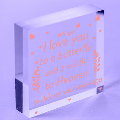 I Love You Memorial Bereavement Family Mum Dad Nan Grandad Love Hanging Plaque